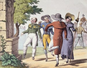 Taniec św. Wita, z "Album Comique de Pathologie Pittoresque", 1823 r.
